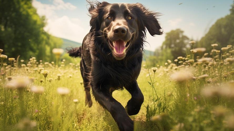 Is a Flat-Coated Retriever a calm dog?