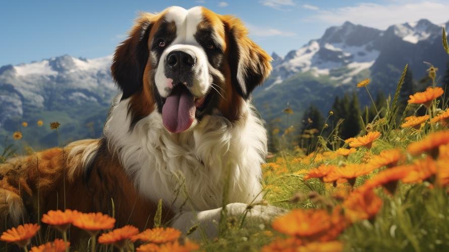 What foods does a Saint Bernard love?